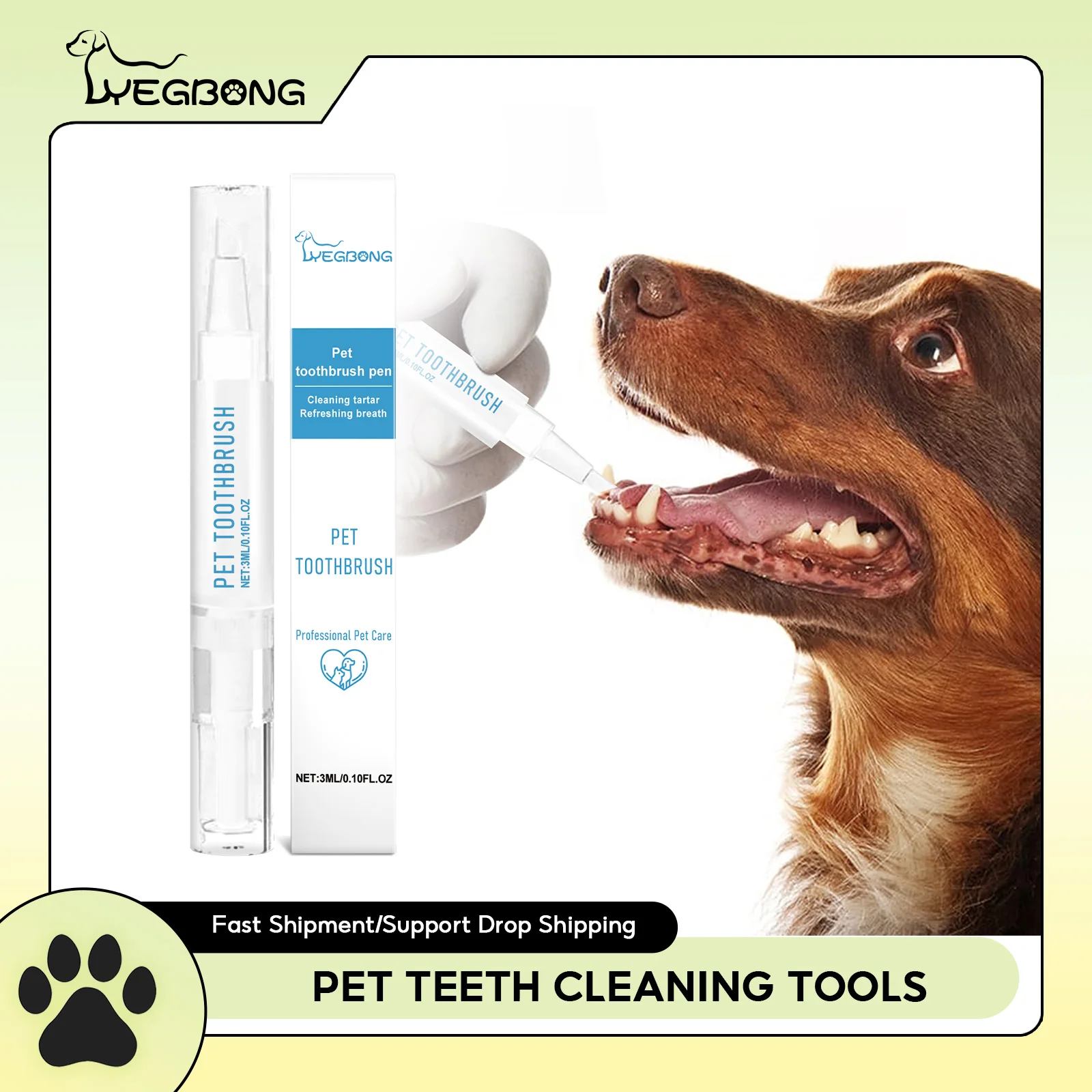 

Pet Teeth Cleaning Tools Pet Grooming Toothbrush Remover Tartar Dog Dental Stain Cleaning Teeth Stain Odor Removal Pet Teeth Pen