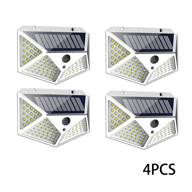 1-12 stuks zonne-verlichting buiten 100 LED wandlamp bewegingssensor verlichting waterdichte zonne-straatverlichting voor tuin veranda tuin garage