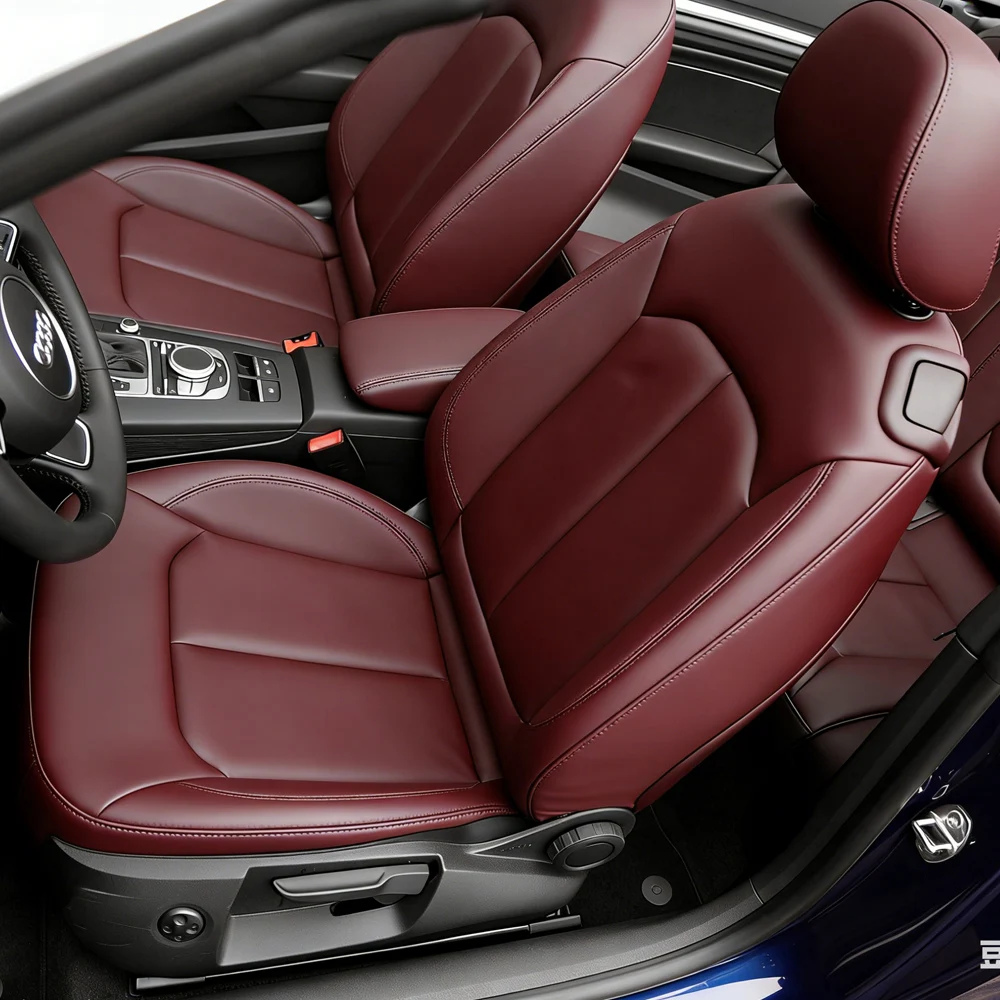 

Custom Car Seat Cover For Audi A3 Cabriolet 22015 2016 2017 2018 PU Leather Seat Cushion Full Surrounded Car Seat Cover
