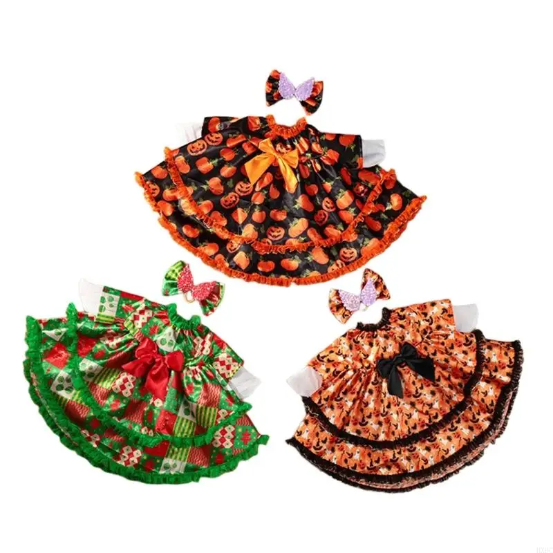 Halloween Geese Decorative Dress and Hairbows Quick Assembly Display Props For Porch Party Theme Setting Supply HX6C