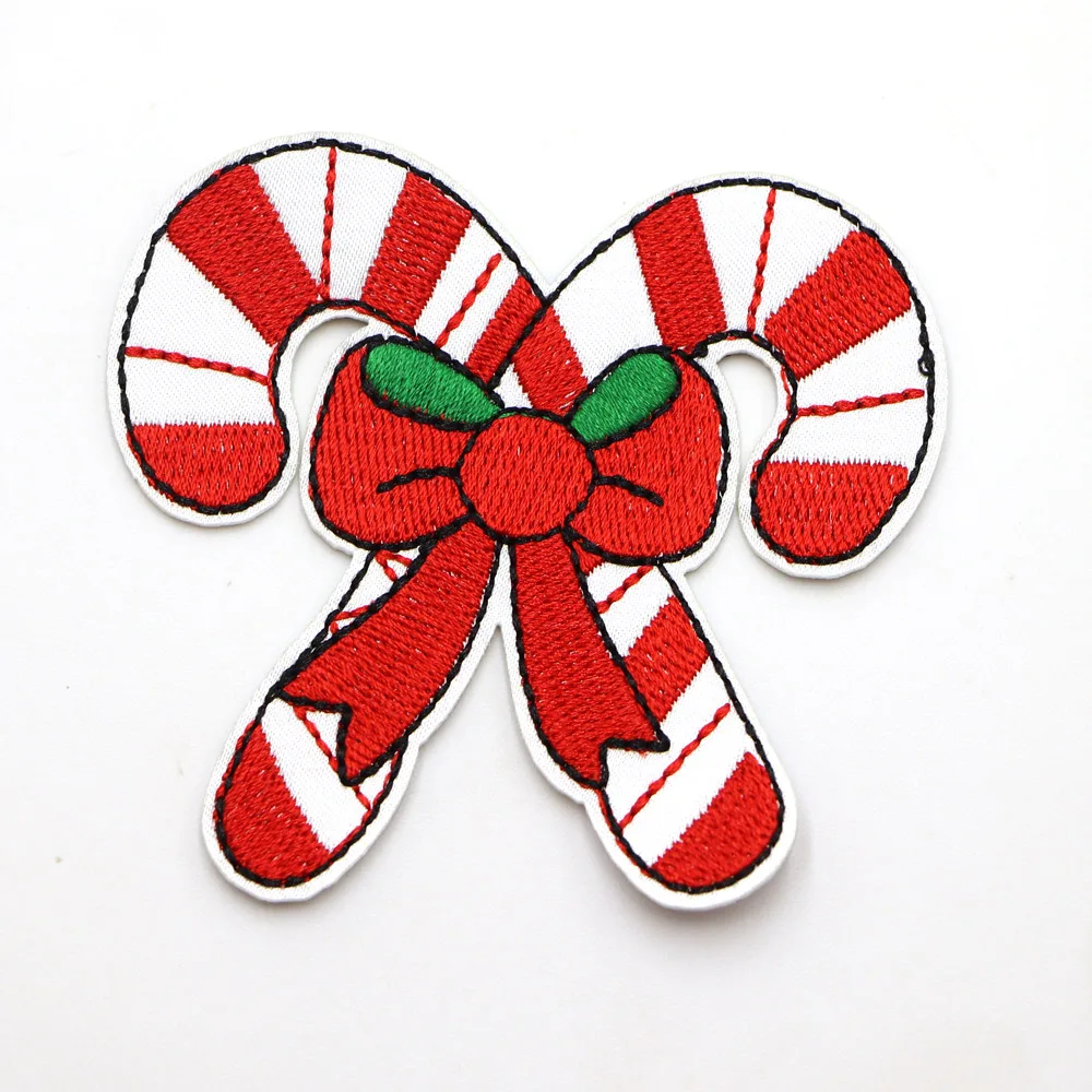 5 Stück/Set Weihnachtsgeschenke Bestickte Aufnäher Zum Aufbügeln Aufnäher Zum Aufnähen Applikationen DIY Benutzerdefinierte Namensabzeichen Dekor Reparatur-Aufnäher – Detail 8