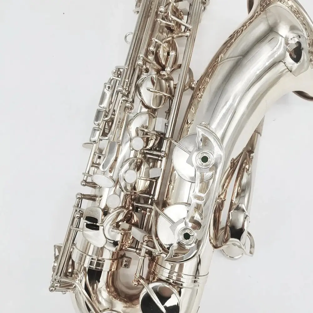 Silver 802 professional Tenor saxophone B flat one-to-one structural instrument hand carved patterns sax tenor high quality