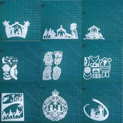 Christmas Santa Claus metal cutting dies Scrapbooking decoration paper craft knife mould blade punch template Embossing stencils