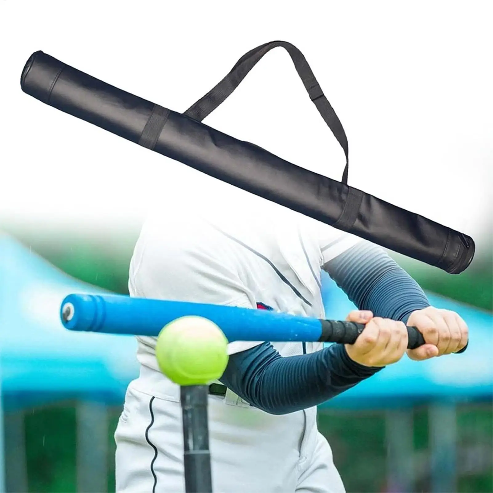 

Bat Protector Sleeve For Baseball Large Capacity Lightweight Bag Bat Cover Bag For Practice League High School Travel Sports