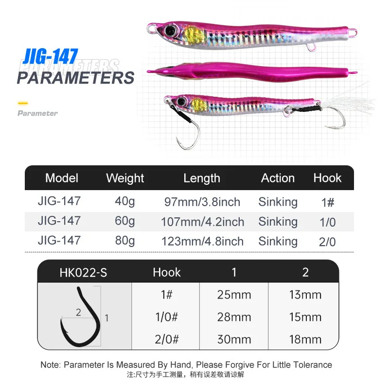 40/60/80g Metal Jig Lure Spinner Spoon Hard Bait 3D Eye Color Laser Spinning Shore Drag Cast Fishing Lure for Tuna Mahi Marlin