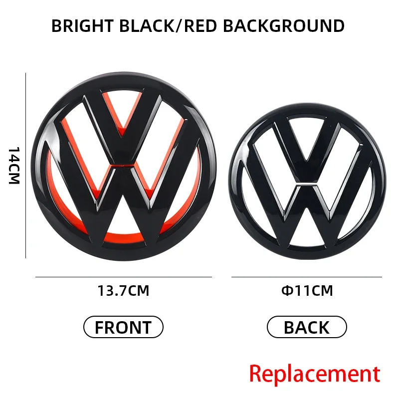 

2026 New For VOLKSWAGEN VW Car Front Head Rear Tail Trunk Badge Sticker For VW Volkswagen Golf 6 golf6 2009-2013 MK6