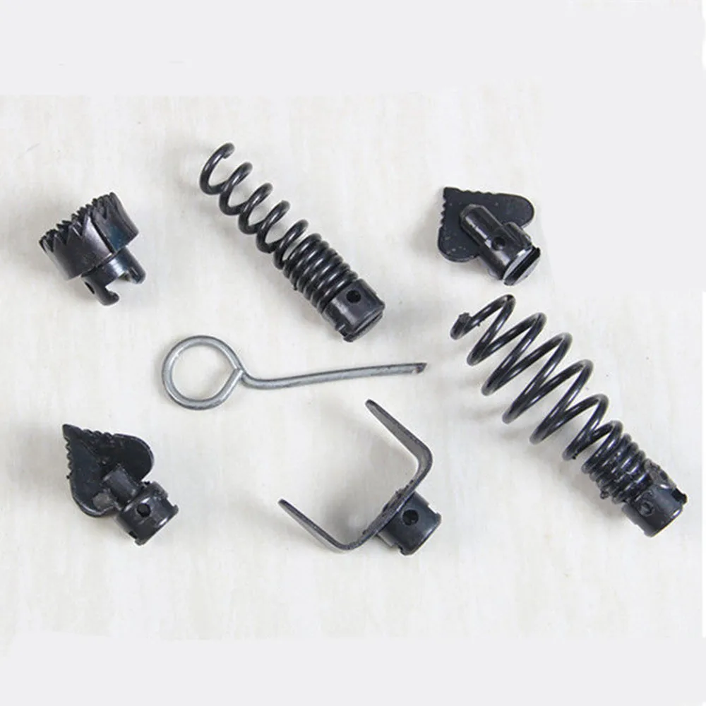 1 Set 16mm Diameter Pipeline Dredge Device Spring Drill Machine Drain Cleaner Combination Cutter Head Adapter Joint Connector