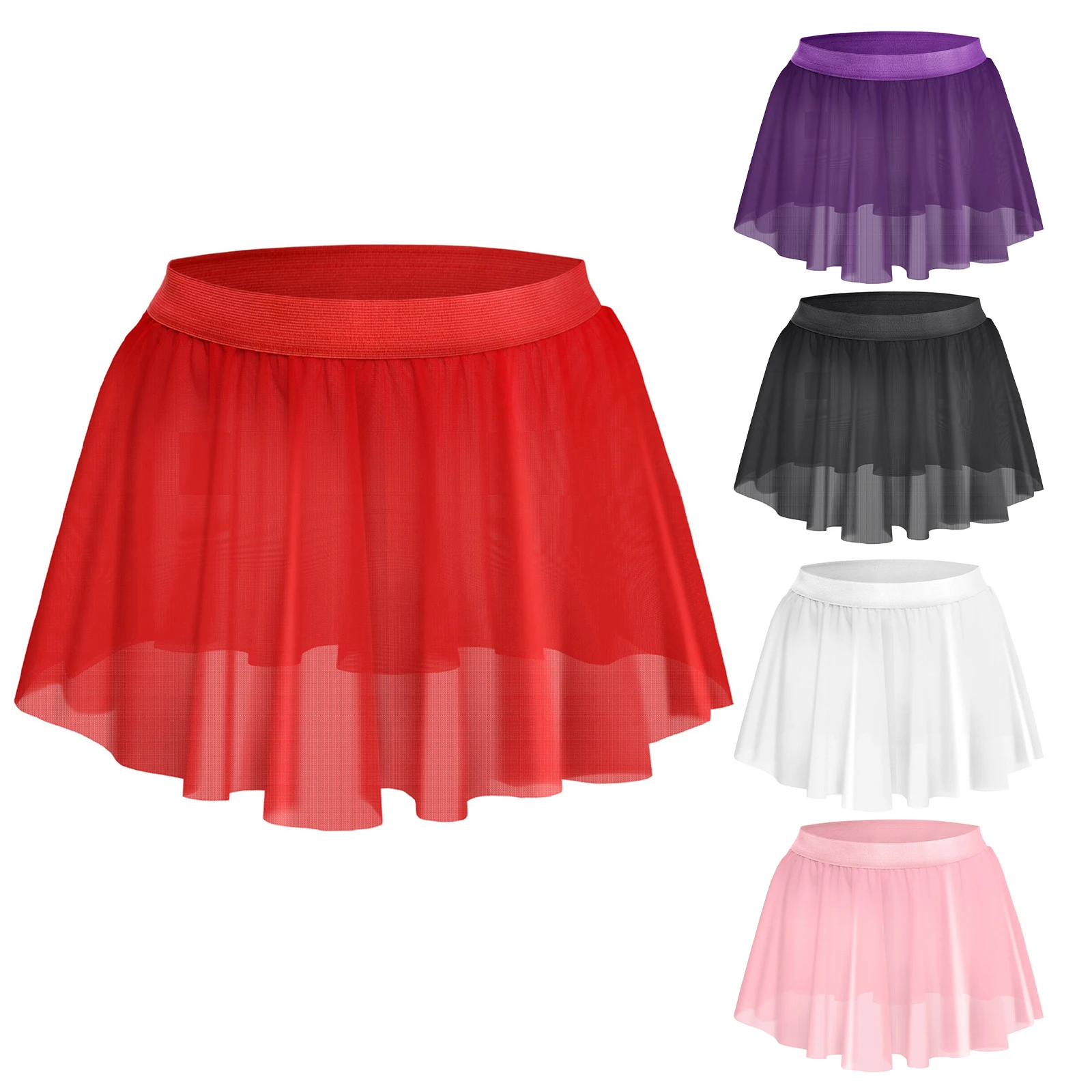 Men's Sheer Mesh Ultra Thin Mini Skirt