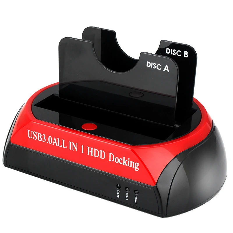 ฮาร์ดดิสก์ไดรฟ์ Docking Station 2ใน1อะแดปเตอร์ภายนอก SATA To USB 3.0สาย2.5 3.5นิ้ว HDD SSD 22 Pin Sata Power Connector