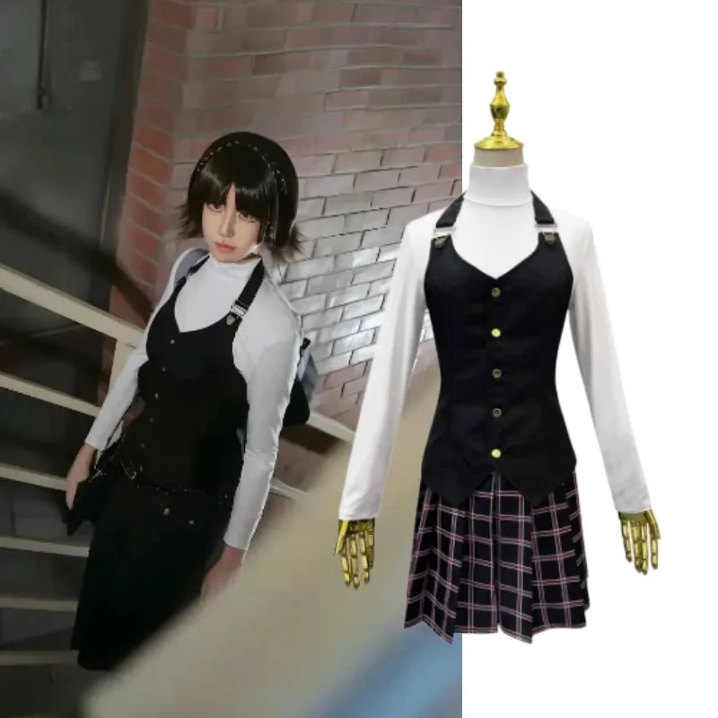 

Anime Niijima Makoto Cosplay Costume Women's School Jk Uniform Full Set Halloween Christmas Carnival Party Roleplay Outfit