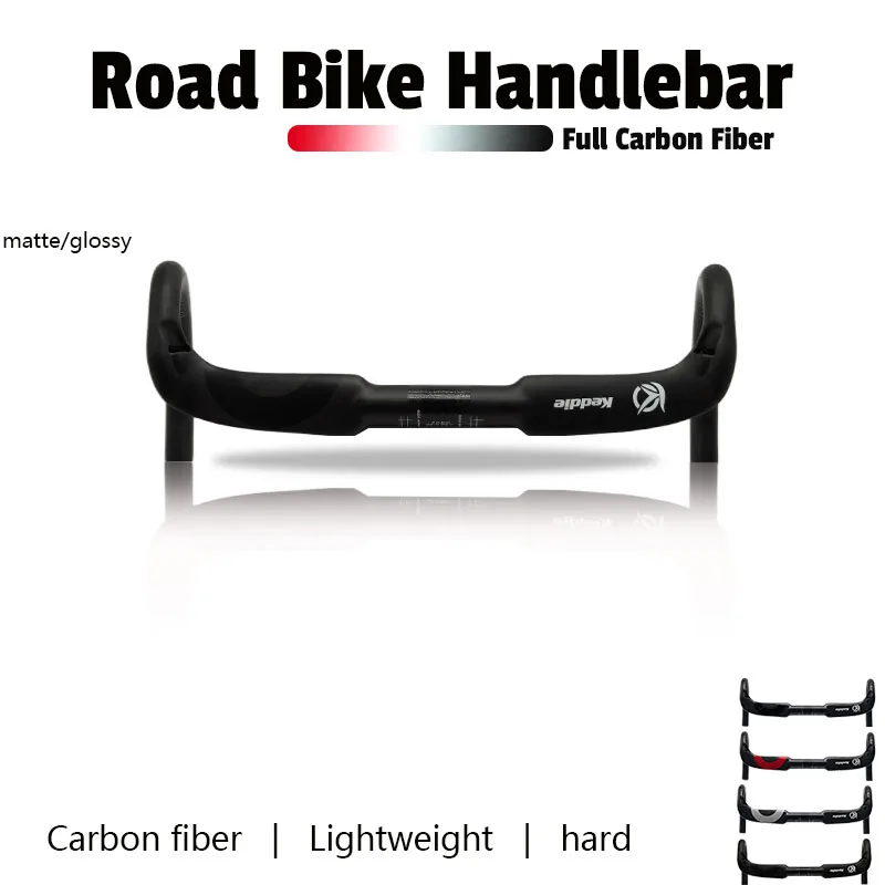 

Carbon Fiber Road Bicycle handlebars 380/400/420/440mm carbon road bike handlebar, Red/Black/white Ultralight drop bars