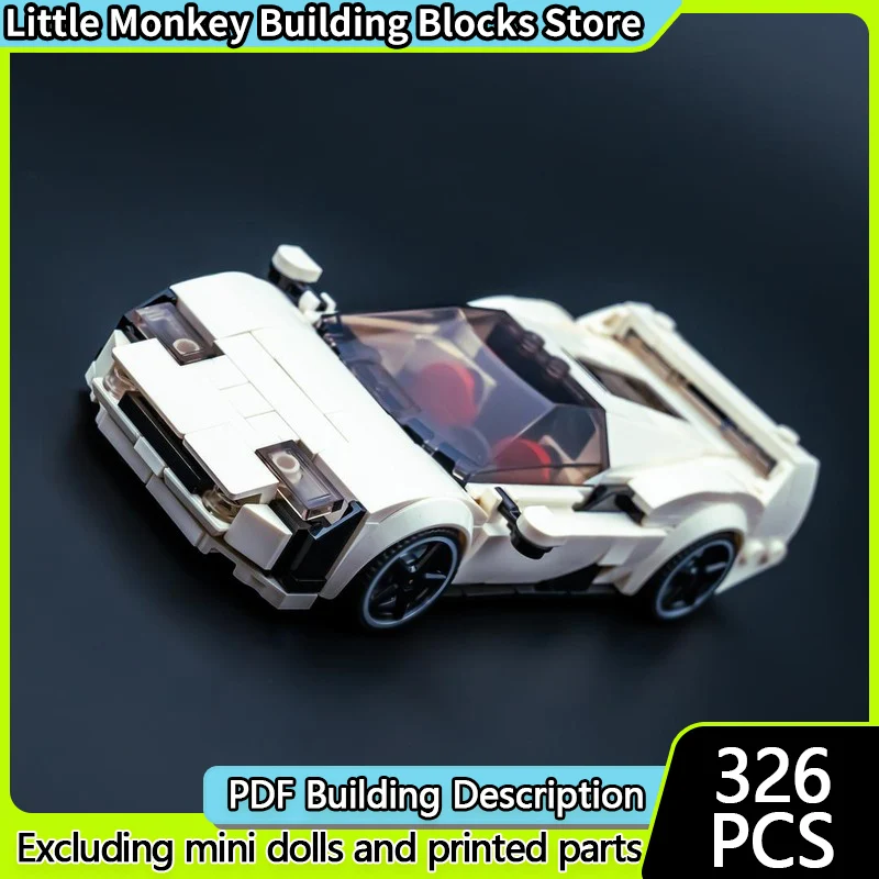 

Speed Racing Car Model MOC Building Bricks SC40 Top Tier Sports Car Modular Technology Children Holiday Gifts Assemble Toys Suit