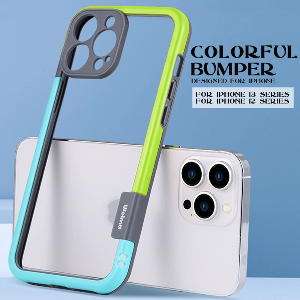 Soft Bumper for iPhone SE 2022 SE3 TPU Silicone Anti-Knock Case for iPhone 5S 13 12 11 Pro Max 5x bumper for XS X XR 7 8 6S Plus