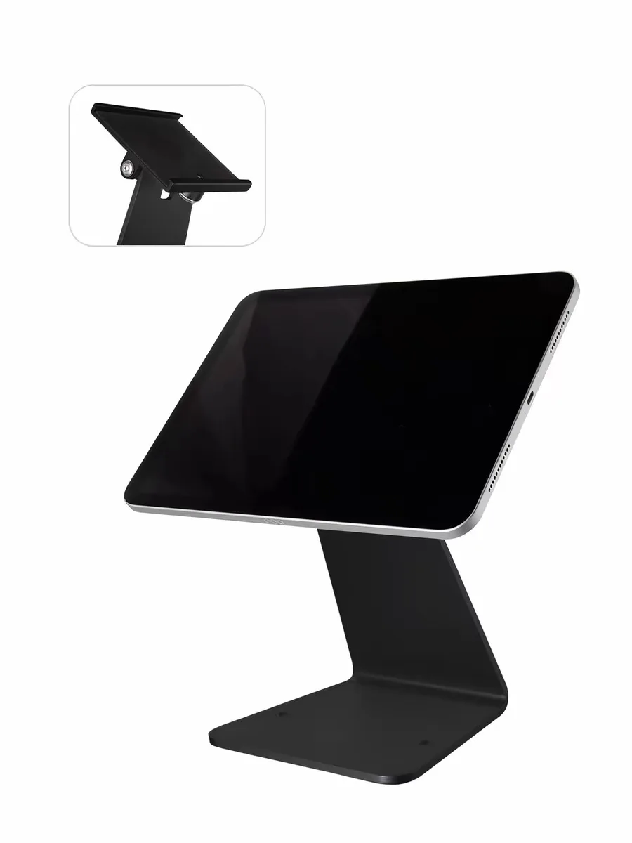 Tablet Computer Cash Register Stand, Lockable and Theft-Proof Ordering Display Rack, Made of Aluminum Alloy, universal