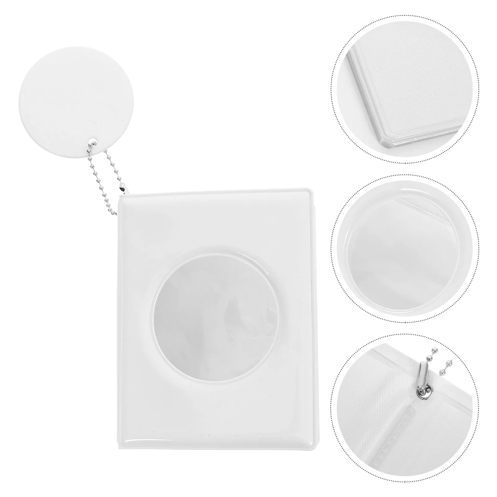 Mini Photocard Holder Book Portable 3 Inch Photo Card Binder Round Hollow Out Cover Stylish Photo Storage Album for Kpop