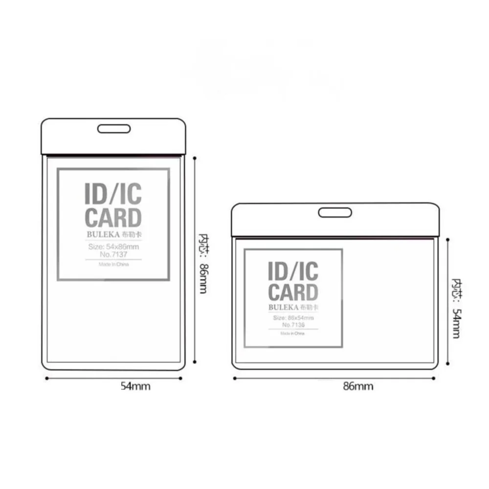 Hanging Rope Bus Chest Card Case Badge Holder