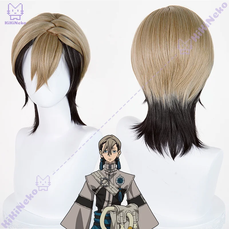 

Anime Nijiku Cosplay Wig Light brown & black two-tone balayage with gradient end Wig For Hallowmas Comicon Party Adult Women Men