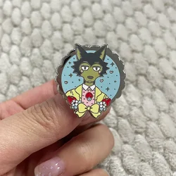 Legoshi A Mild-mannered Male Gray Wolf Enamel Pin Fantasy Beastars Anime Brooch  Badge Fashion Jewelry