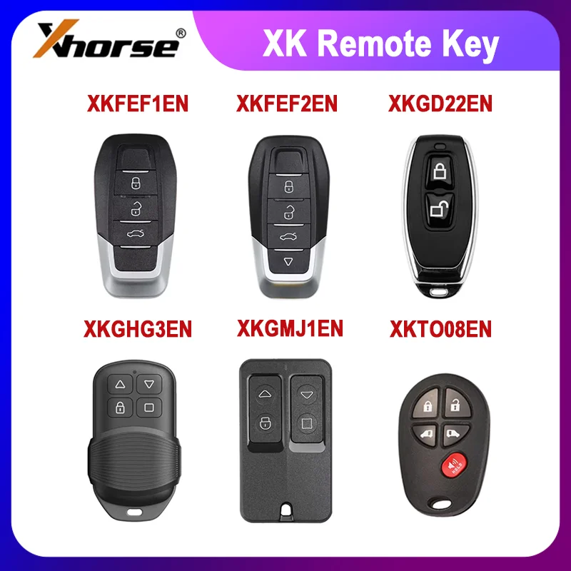 

1/2/5PCS Xhorse Wire Remote Key XK Series XKTO08EN XKGMJ1EN XKGHG3EN XKGD22EN XKFEF2EN XKFEF1EN For VVDI Key Tool