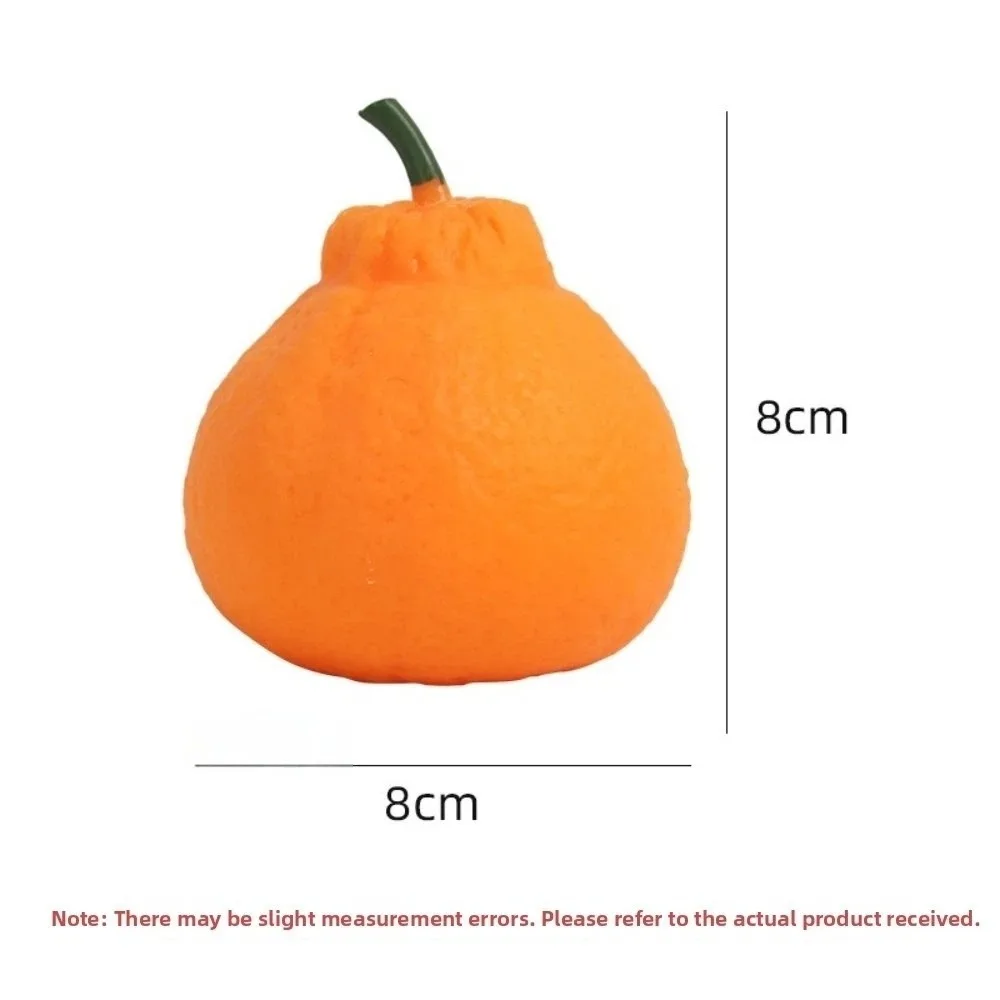 Soft Feel Giant Squishies Fruit Simulation Orange Design Simulation Orange Crunchy Squeeze Stress Relief Toys Anxiety Relief
