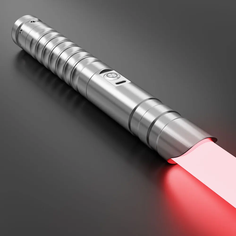 WANARICO RGB Smooth Swing Lightsaber Metal Handle Heavy Dueling 15 Colors Change Force 12 Sounds Blaster Laser Sword Toys