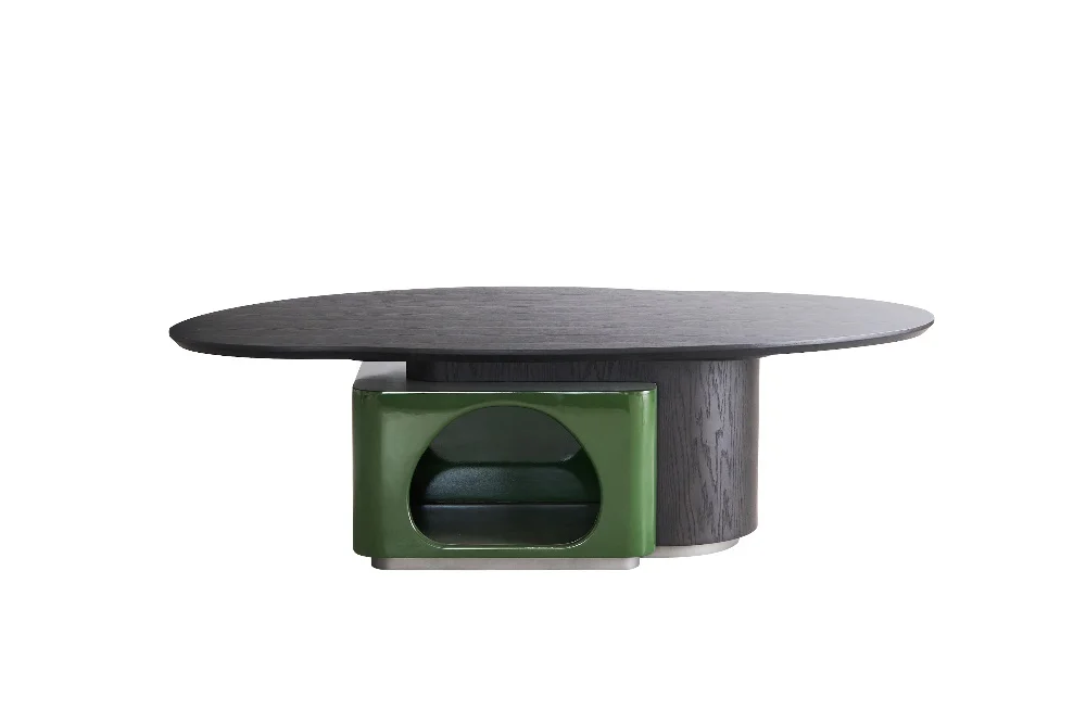 * ☆   Tavolino da Caffè in Pietra Minimalista di Lusso, Grandi Tavoli da Tè in Stile Design Italiano, Arredamento per la Casa