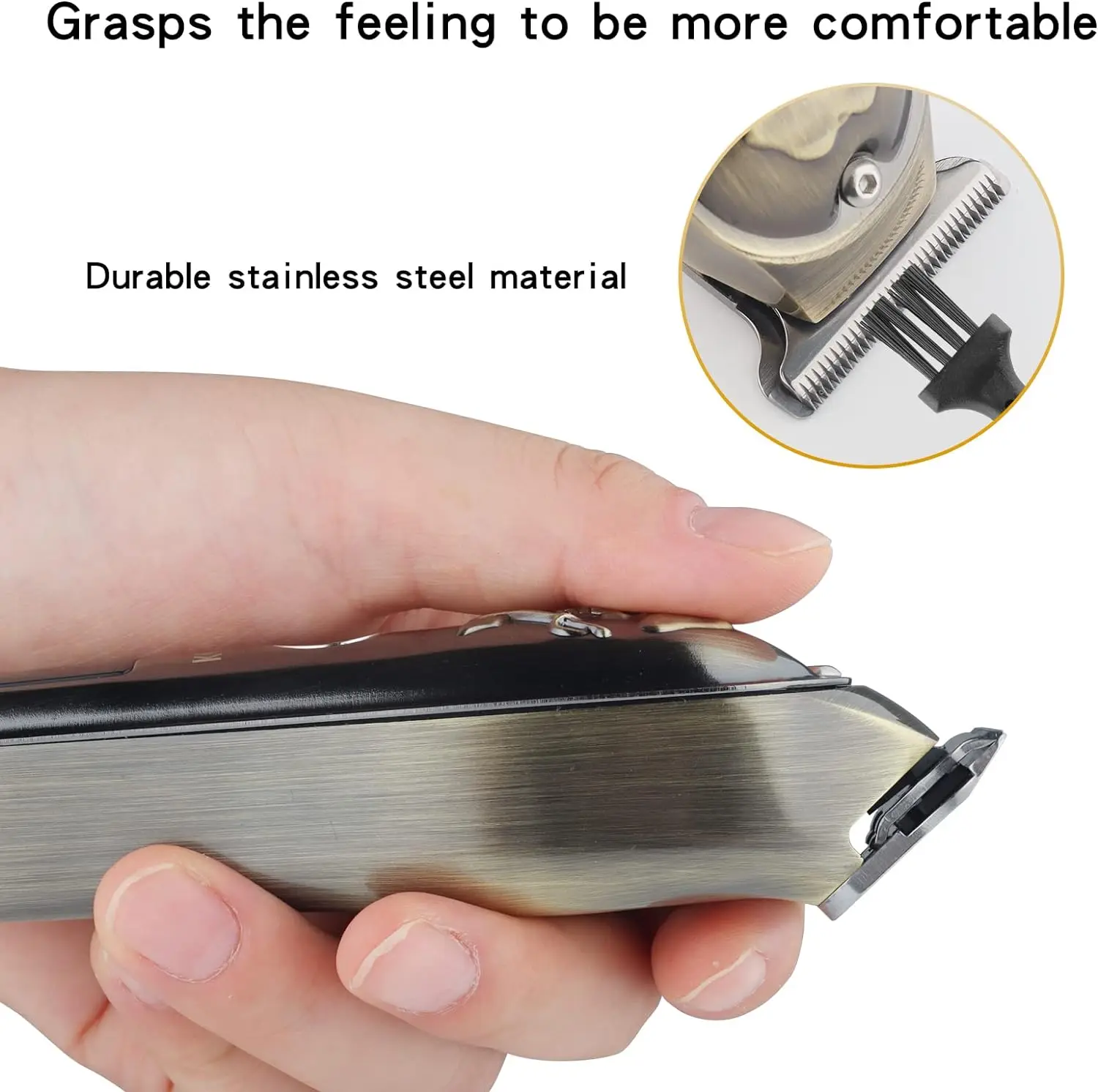 KEMEI-مقص شعر لاسلكي للرجال ، مقص حلاقة عتيق ، آلة تشذيب كهربائية ، آلة قص شعر ، آلة تشذيب لحية قابلة لإعادة الشحن ، جمجمة