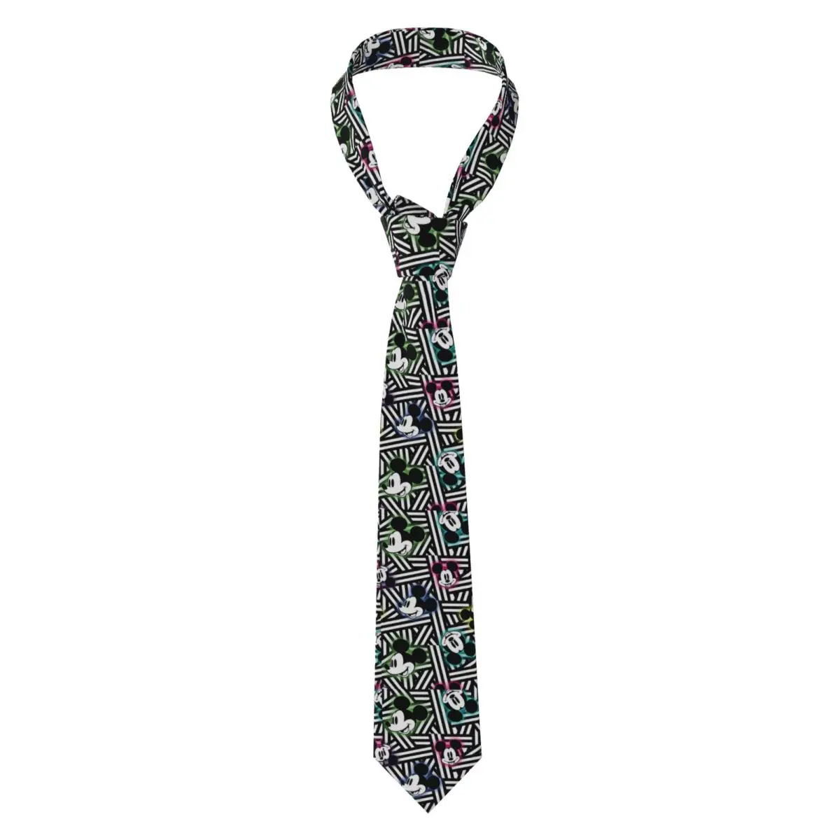 

Mickey Pattern Necktie Men Fashion Polyester 8 cm Classic Neck Ties for Men Shirt Accessories Gravatas Business