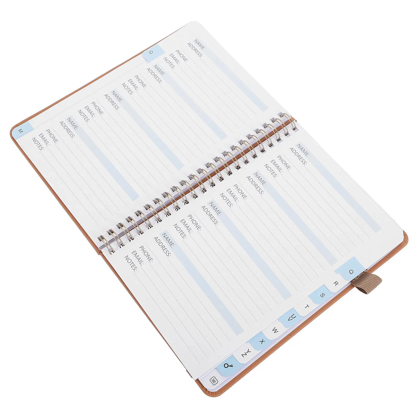Address Book Alphabetical Tabs PU B6 Hardcover Organizer Telephone Numbers Password Keeper Phone Number Records