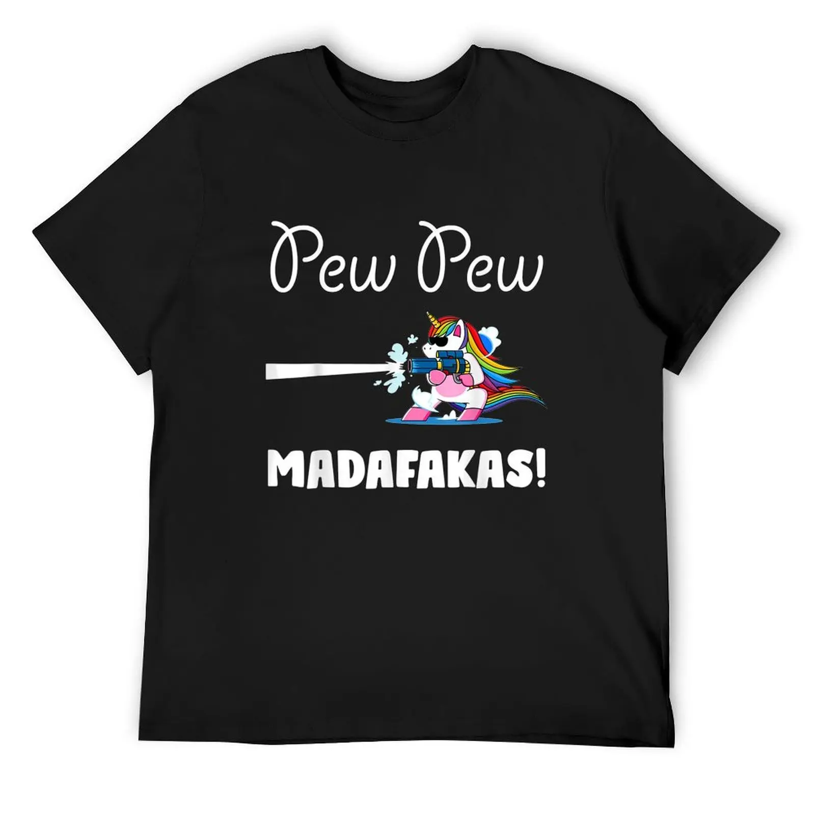 Pew Pew Madafakas Забавный единорог Crazy Pewpewpew Rainbow футболка аниме футболка аниме вещи футболка на заказ футболки для мужчин
