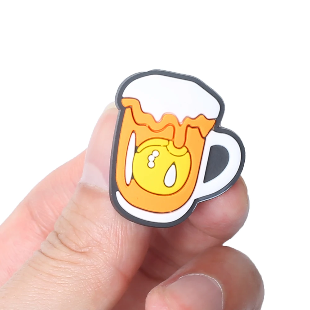 12pcs/set beer Series ​for Shoe Charms Accessories for Classic Clog Shoe Decoration Fit Wristband Kids Gifts