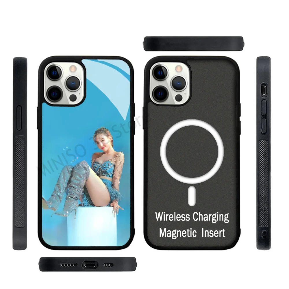 Nayeon T-Twice Kpop Phone Case Strong Magnetic For IPhone 15 14 13 Pro Max 11 12 Mini For Magsafe