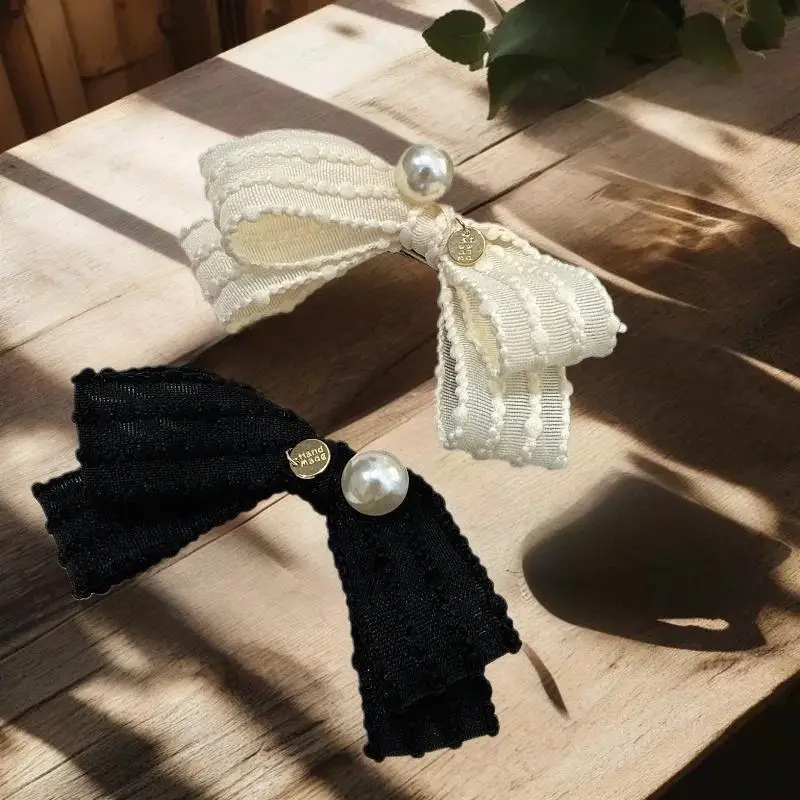 مشبك شعر لؤلؤي حلو وبناتي، إكسسوار للشعر، مشبك غرة جانبي على شكل منقار البط #3