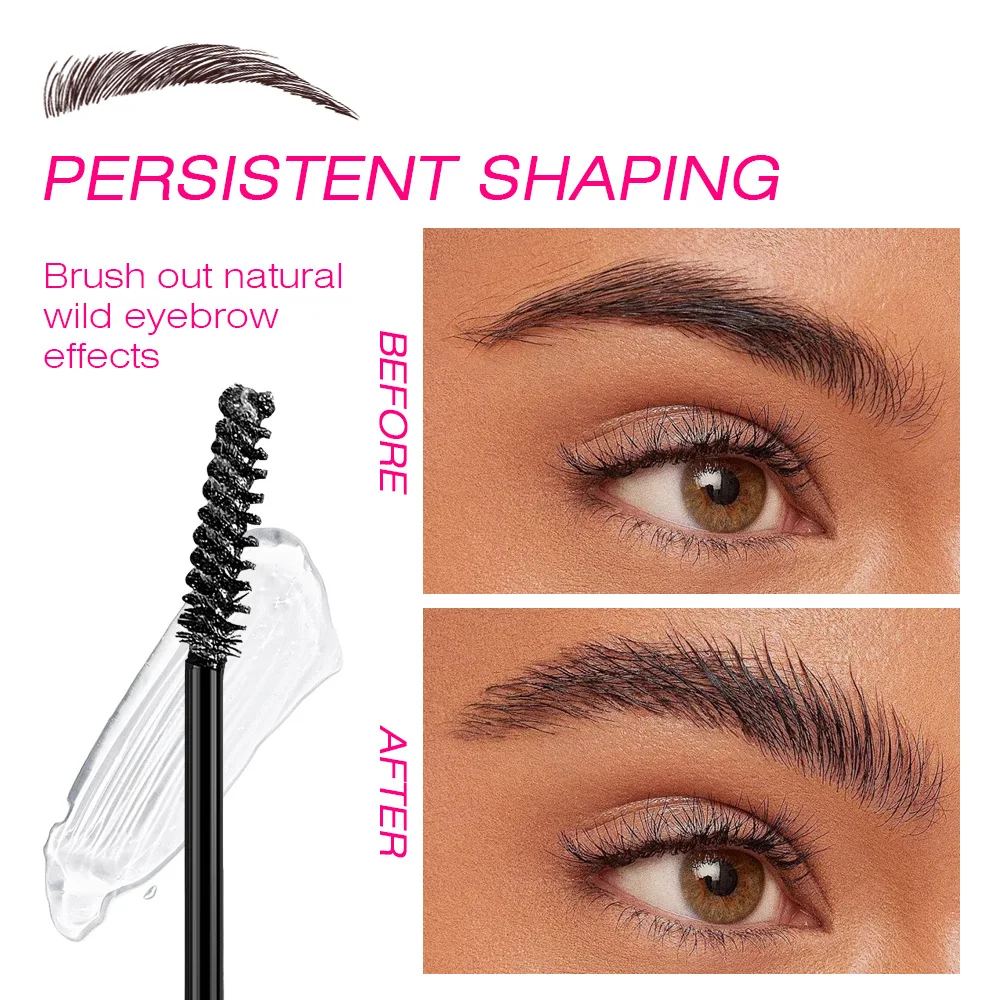 جل الحواجب الملون الشفاف محسن الحواجب السائل ماكياج العين قاعدة الحاجب كريم الحاجب جل تصفيف مقاوم للماء مستحضرات التجميل