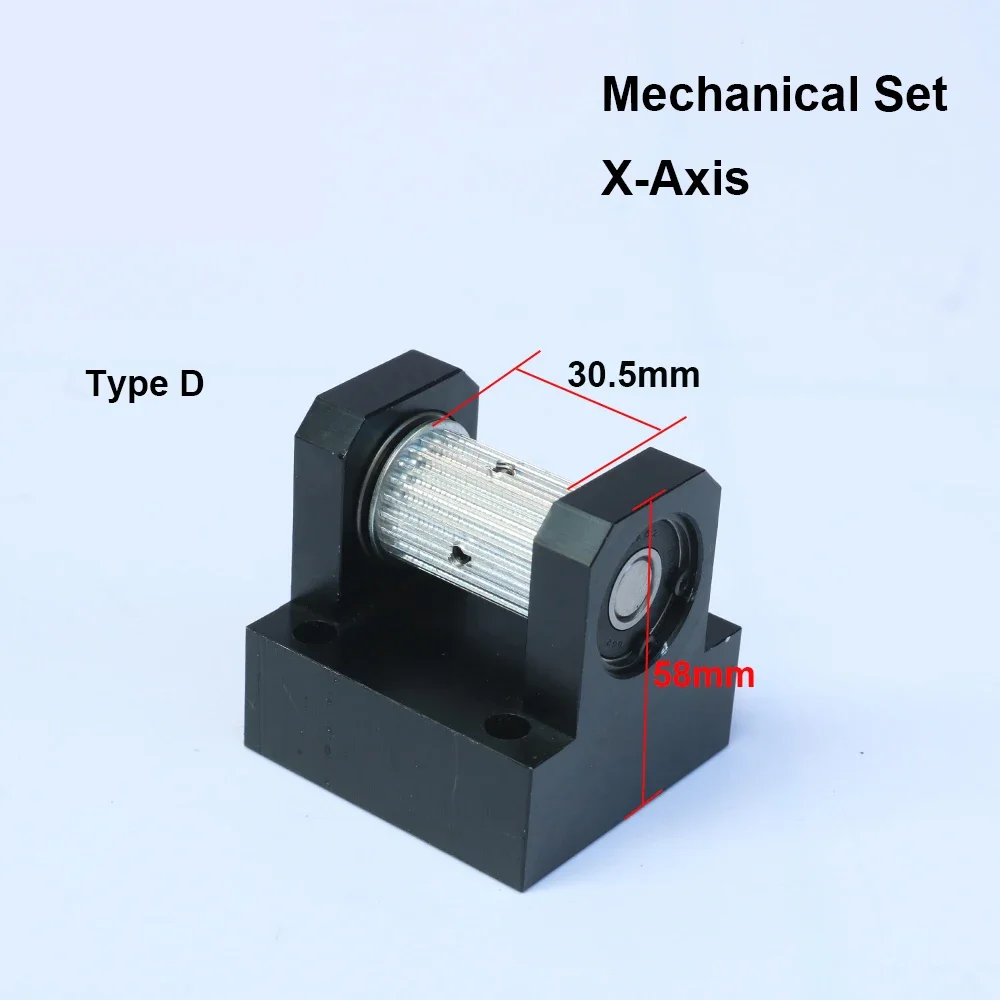 HAOJIAYI-Gear Base Set para gravação a Laser Máquina de corte, Peças mecânicas, Guia Rail Set para Laser Co2