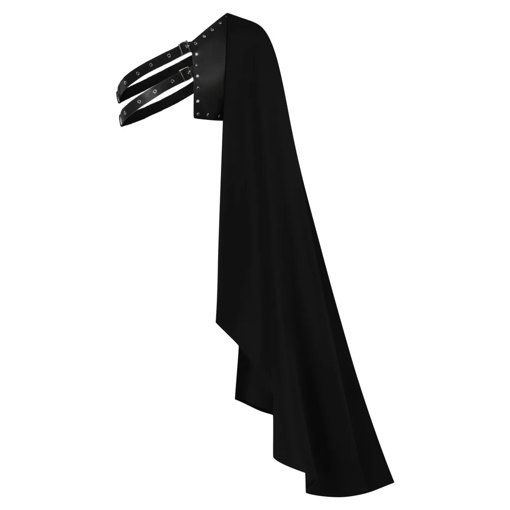 

Medieval Cloak Vintage Half Shoulder Knight Shawl Cape Warrior Cosplay Cloak Party Halloween Costumes
