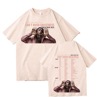 Rapper Central Cee Can't Rush Greatness Tour 2025 TShirt Men's Women Vintage Fashion Oversized Cotton T-shirt Hip Hop Streetwear