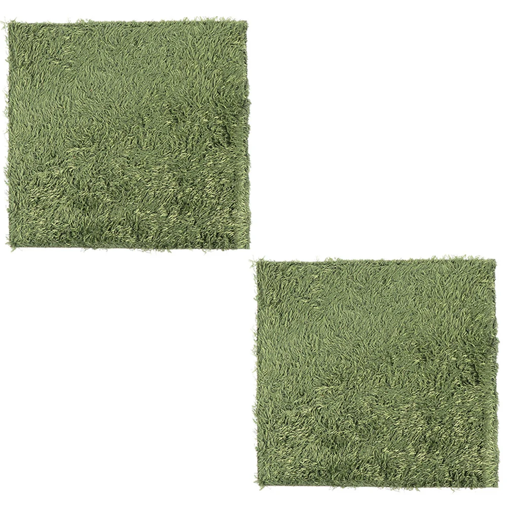 

2Pcs Reptile Moss Carpets Natural-Looking Simulated Moss Pads Moisturizing Fake Lawn Absorbent Breathable Reptile Mats Tortoise