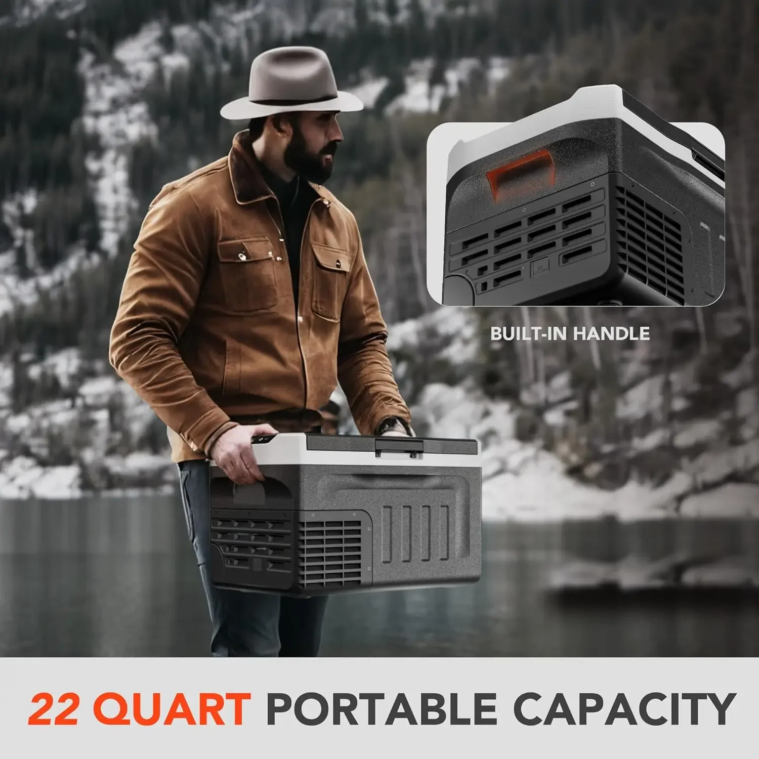 

[High-Quality, Hot Deal!]12 Volt Refrigerator, 32QT(30L) Compressor Electric Cooler, 12V fridge -4℉-68℉, Car Refrigerator 12/24V