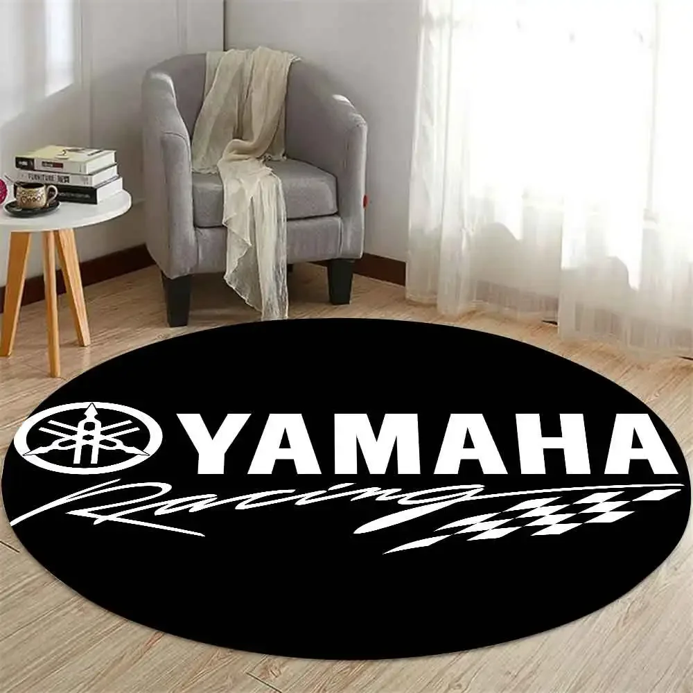 HD Printed Round Carpet for Living Room Bedroom Kitchene Rugs Mats Flannel Anti-Slip Rug Decoration Gift Y-YAMAHAs