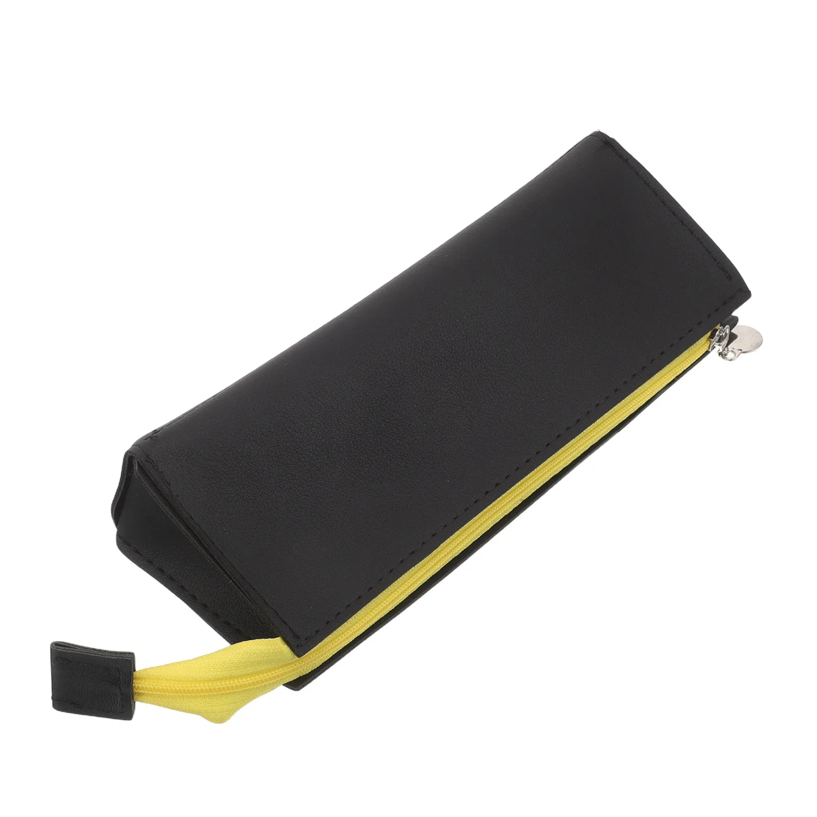 Large Capacity PU Pencil Case Minimalist Pen Holder Zipper Pouch for College Students School Stationery Organizer