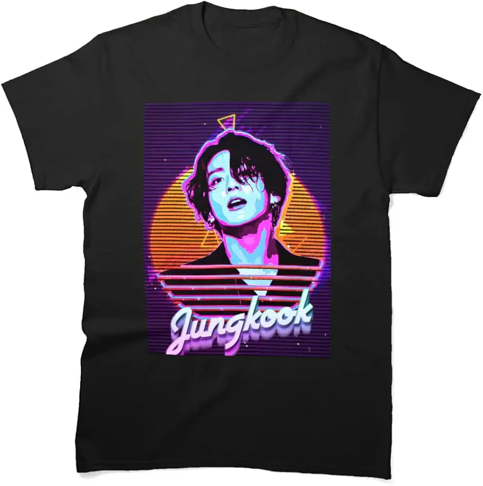 Men's Women's Shirt Jungkook Retro T-Shirt for Holiday Father's Mother's Day T-Shirt