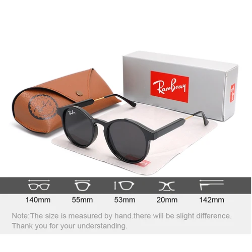 Imagen 2 del producto RareBray Gafas De Sol clásicas De moda para mujer, Gafas De Sol redondas clásicas para conducir, accesorios para Gafas De Sol