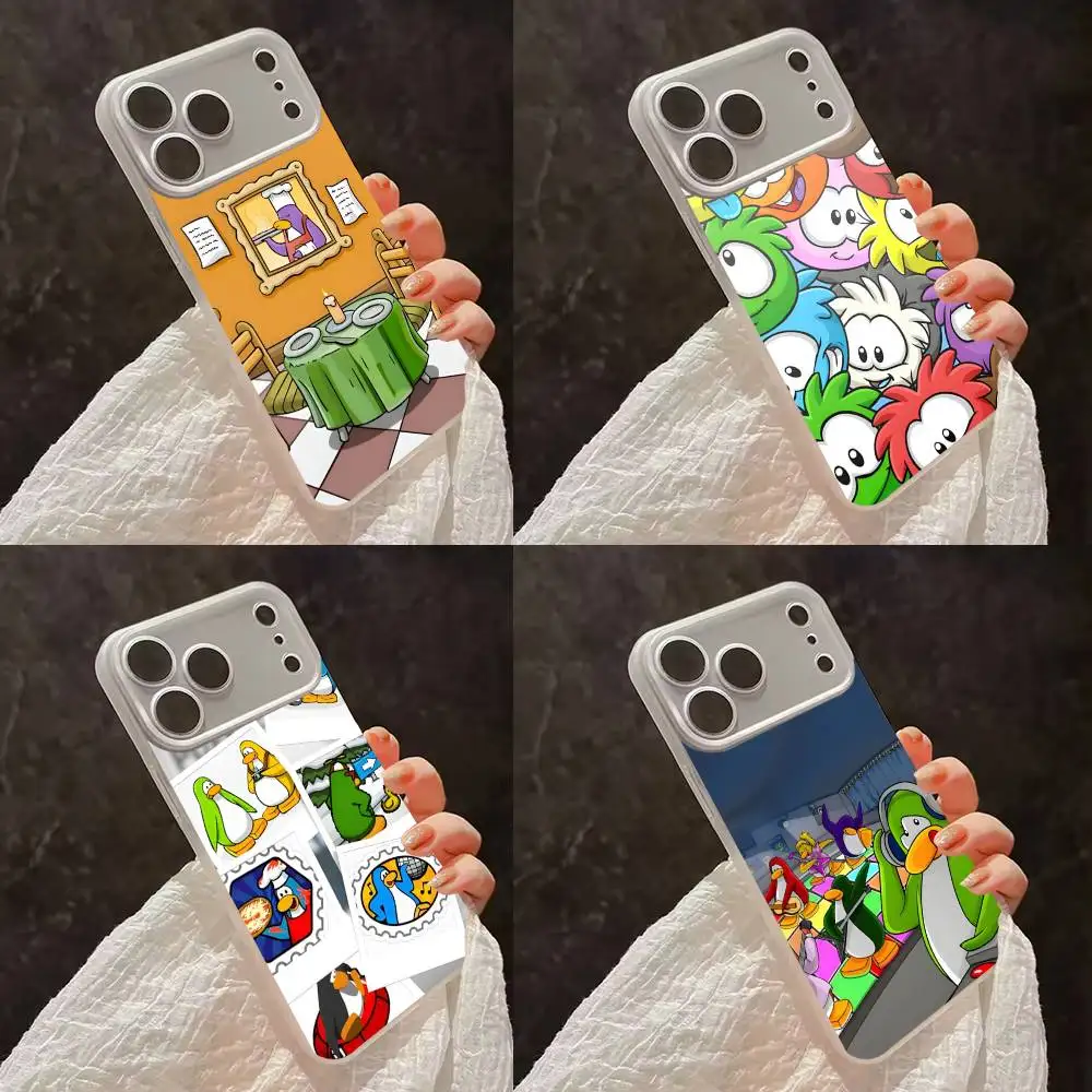 

Game C-Club Penguin Phone Case For iPhone 17,16,15,14,13,12,11,Pro,Max,Plus,E,Air,Mini Magsafe Frosted Transparent