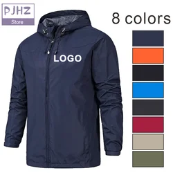 Outdoor Jacket Windproof Waterproof Breathable Thin Jackets Windbreaker Cycling Mountaineering Clothes Custom Logo Print