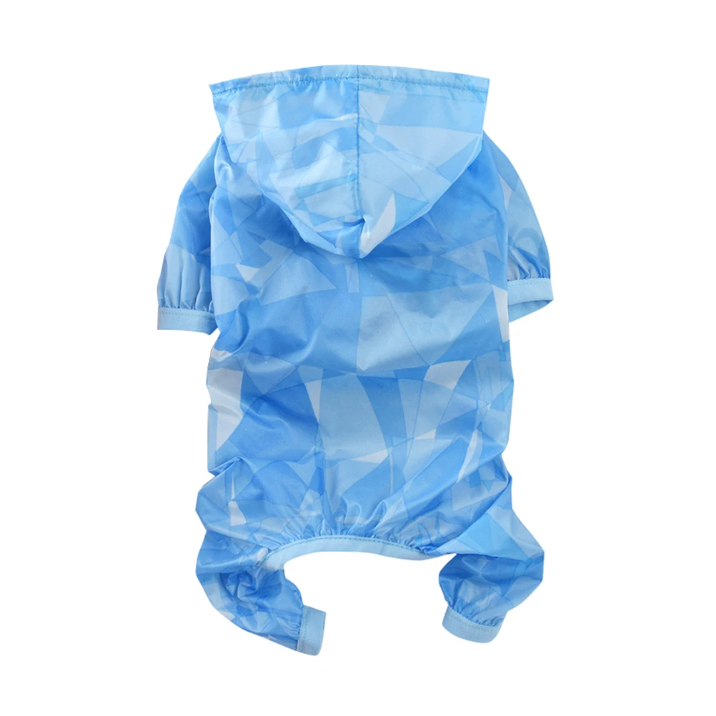 

Pet Summer Clothes Sun Protection Ultra Thin Light Comfortable Breathable Small Dog Cat Jumpsuit Sky Blue M Pet Costume