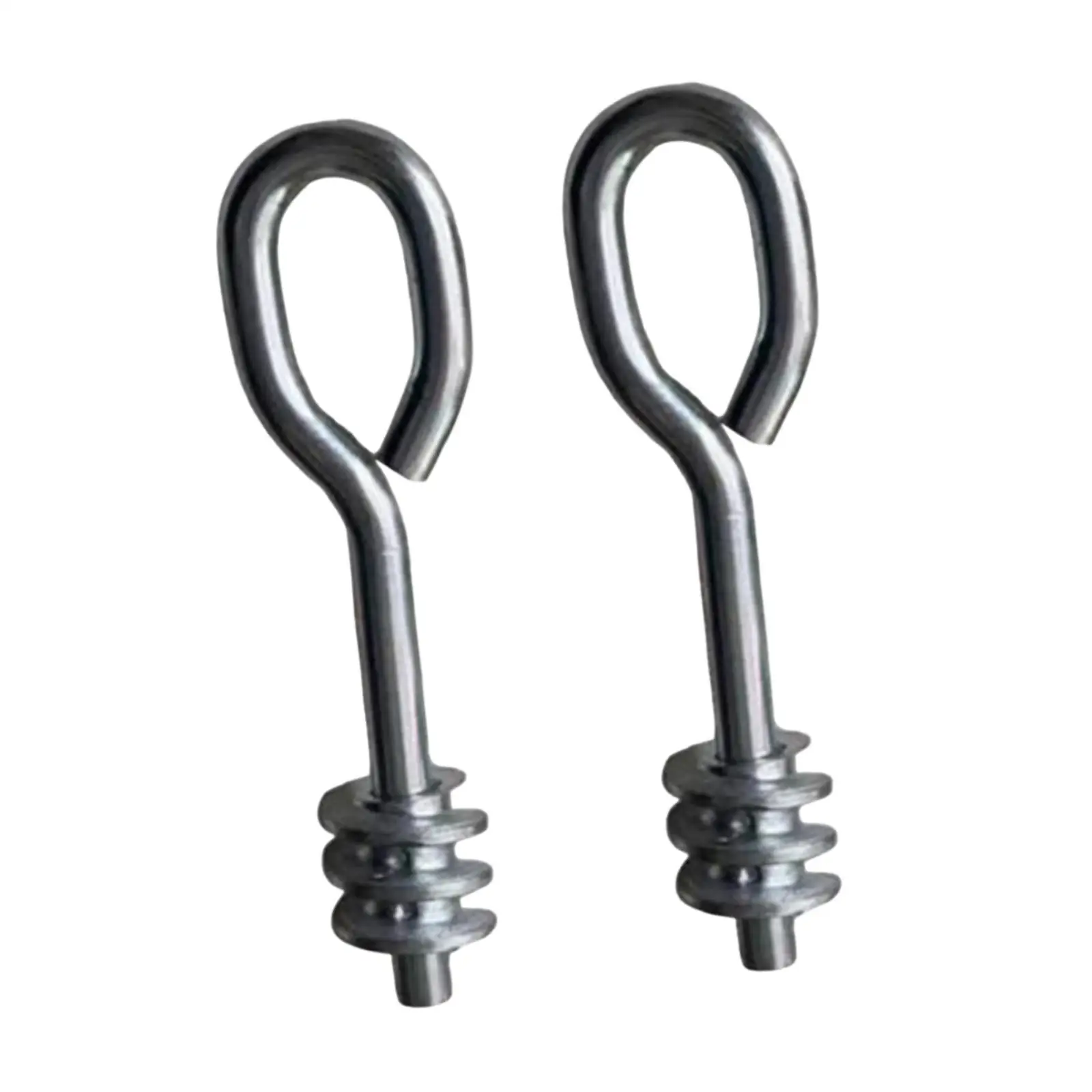 2x Lifting Shoulder Eye Bolts Ring Thread Shade Garden Gazebos Heavy Duty Canopy Steel Iron Screw Eye Hooks for Yard Garden