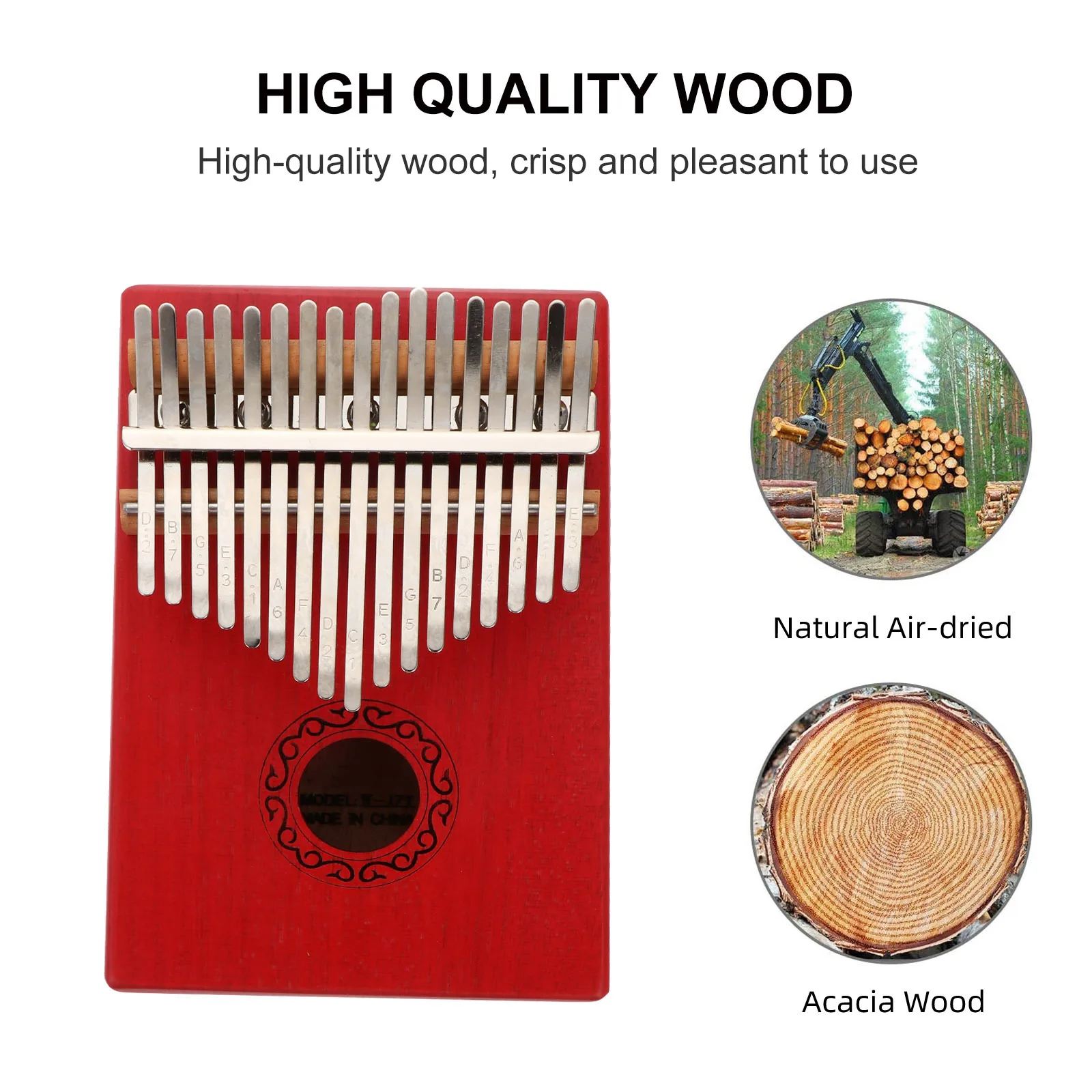 المبتدئين كاليمبا المحمولة الإبهام البيانو مادة خشبية دائم استخدام طويل الأمد الحرفية المهنية حقيبة التخزين وشملت
