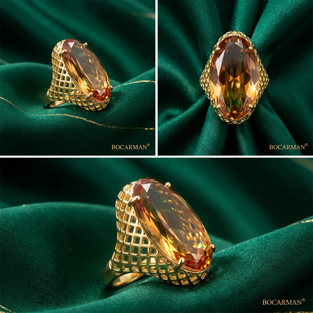 Ovaler, farbwechselnder Zultanit-Ring für Damen, lichtempfindlicher Sultanit-Edelstein, elegantes Statement-Geschenk, klassisches Design. – Detail 3