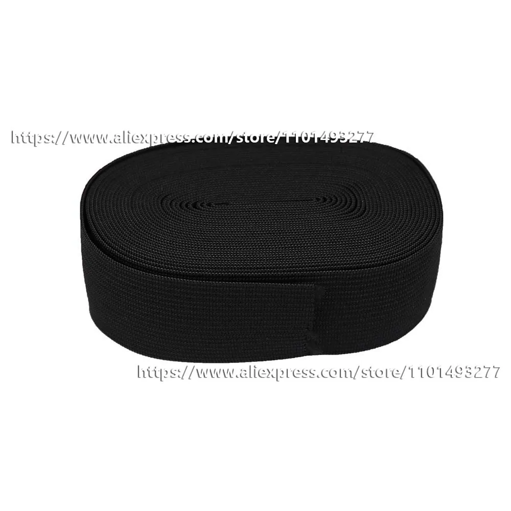 White/Black Elastic Bands For Sewing Accessories Garment Pants Sewing Fabric 0.3cm-6cm Width